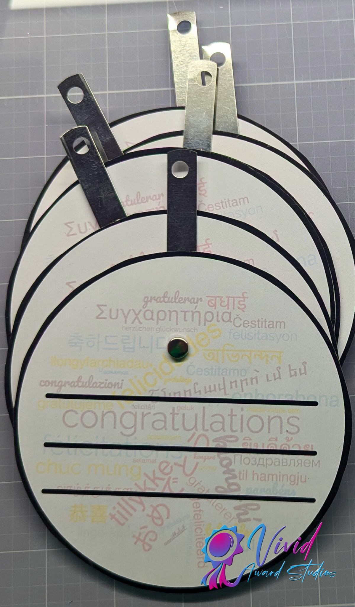 BACKS - Rosette Bases/Backs with Bridle Hooks – Pro Pack 3 5", 5" and 7"