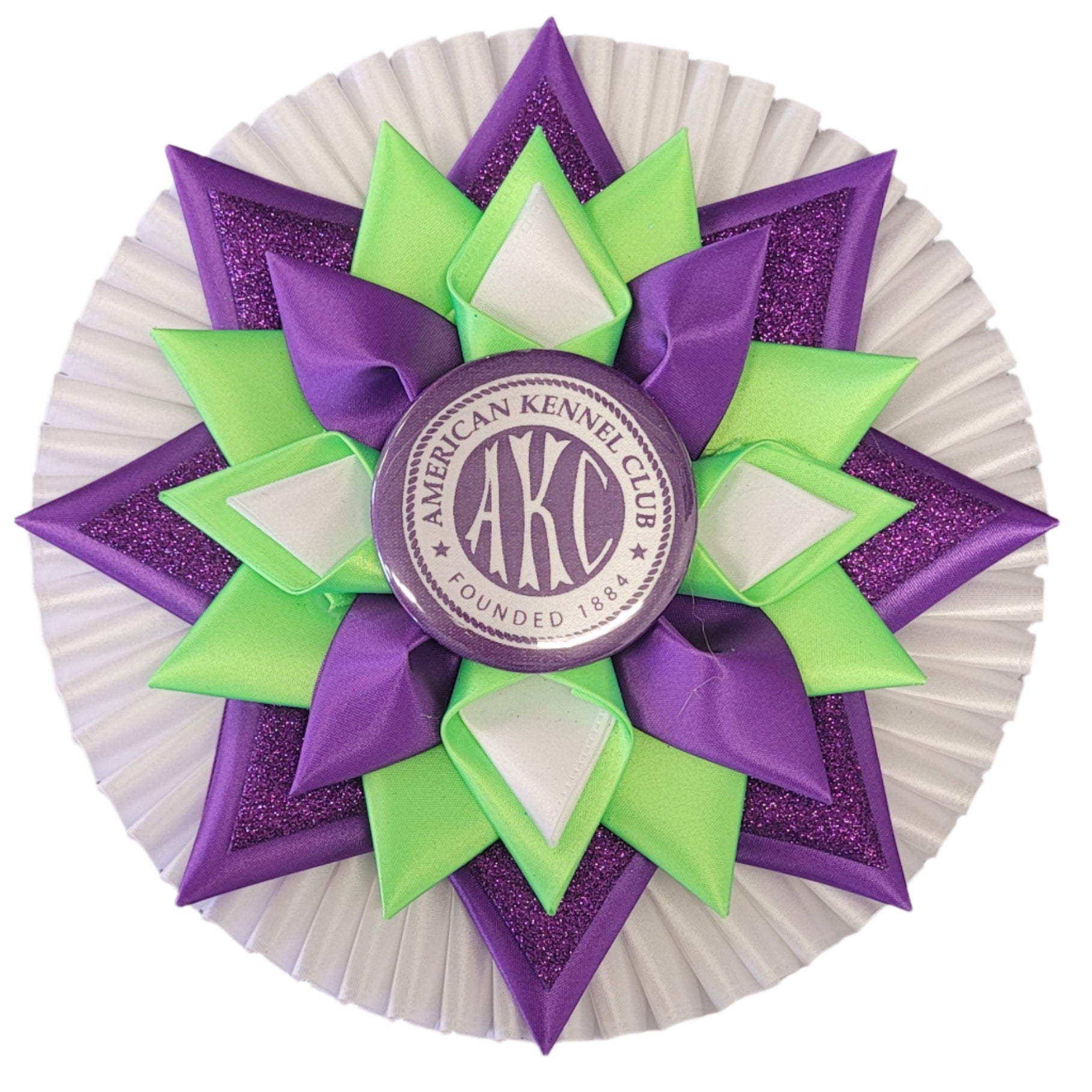 ROSETTE - "Starla" - Studio Finished Rosette or Digital Instructions - 7.5" x 22"