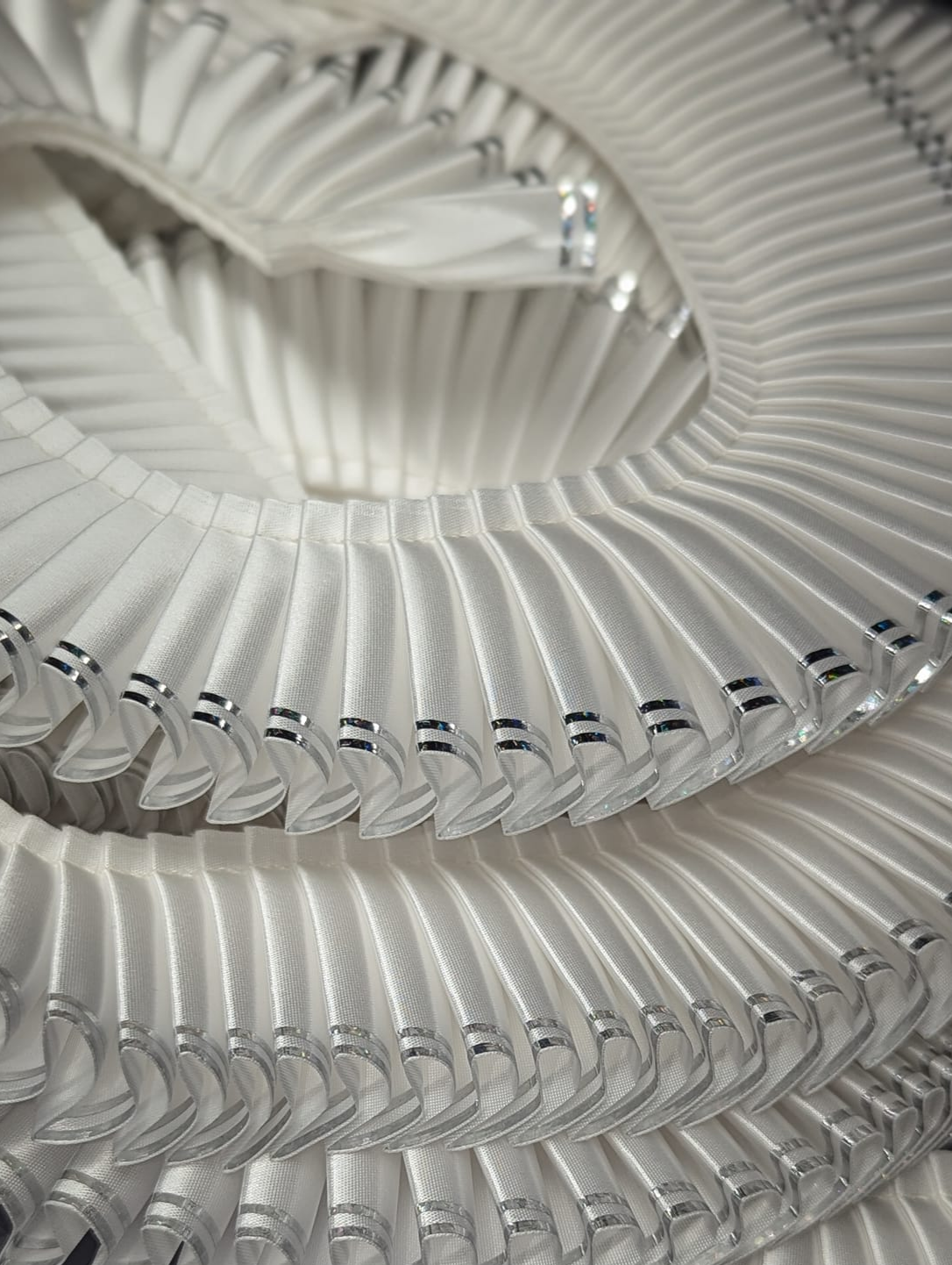 RUFFLE - Specialty Ruffle Material for Rosette Making - Galaxy and Foil Edge