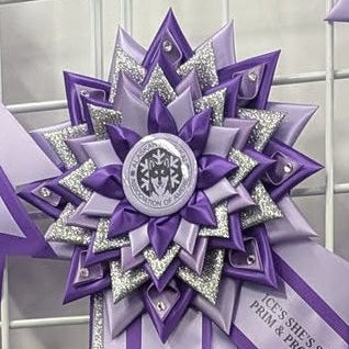 ROSETTE - "West" - Studio Finished Rosette - 9" x 38" - Extra Long, Extra Shiny