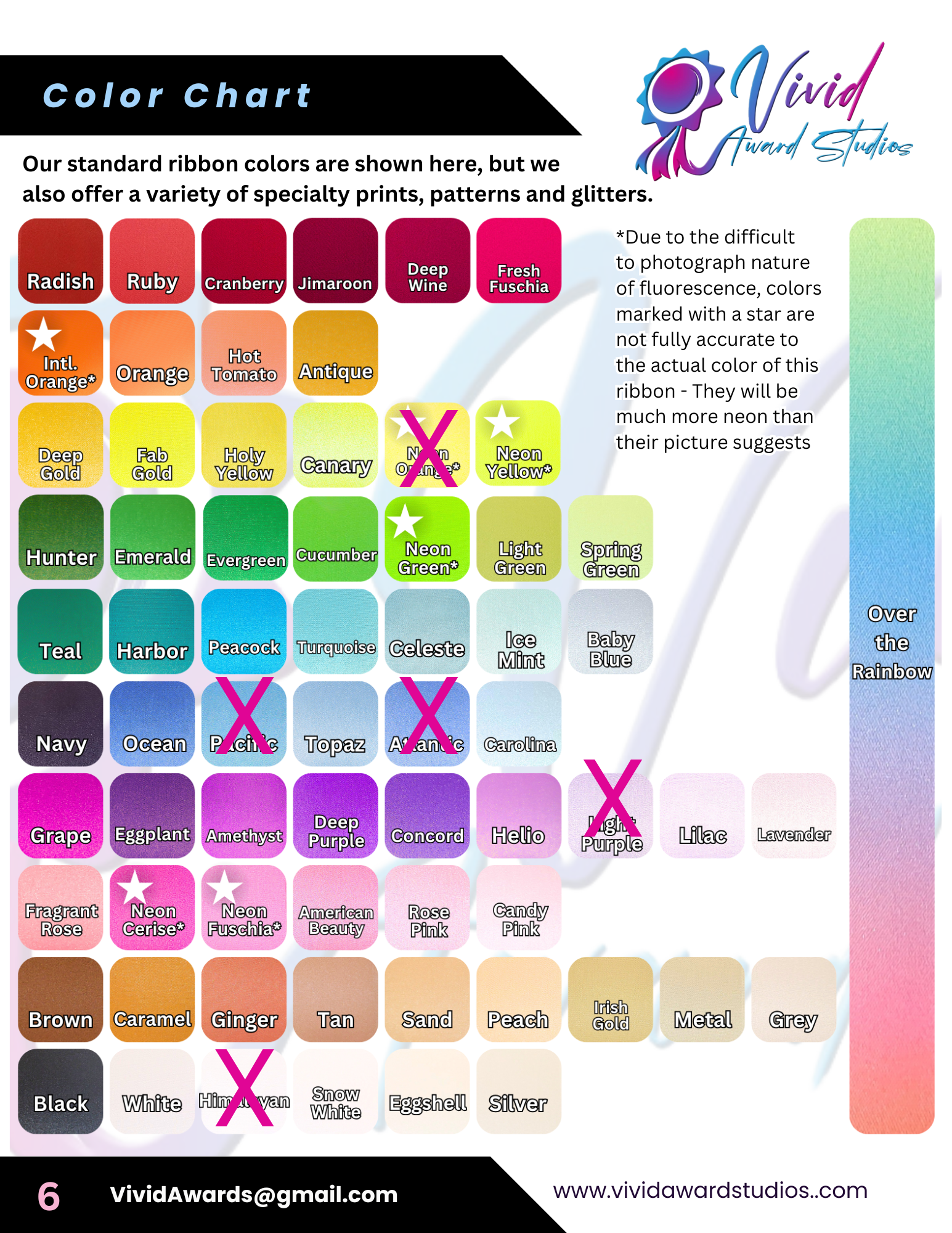 Ribbon Sample Set – Custom or Full Collection