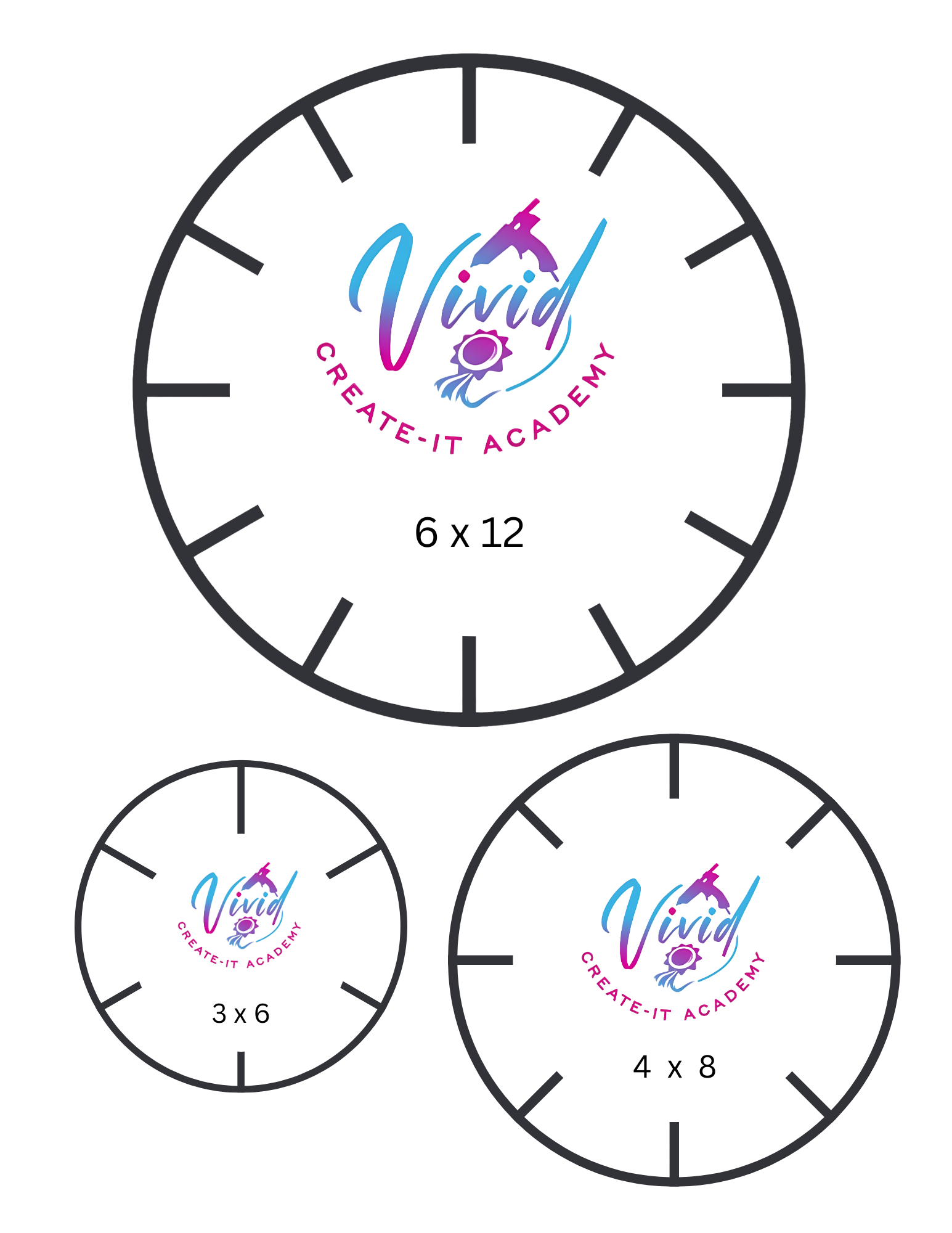 TEMPLATE - Rosette Making Templates - Full Pro Set - over 40 sizes