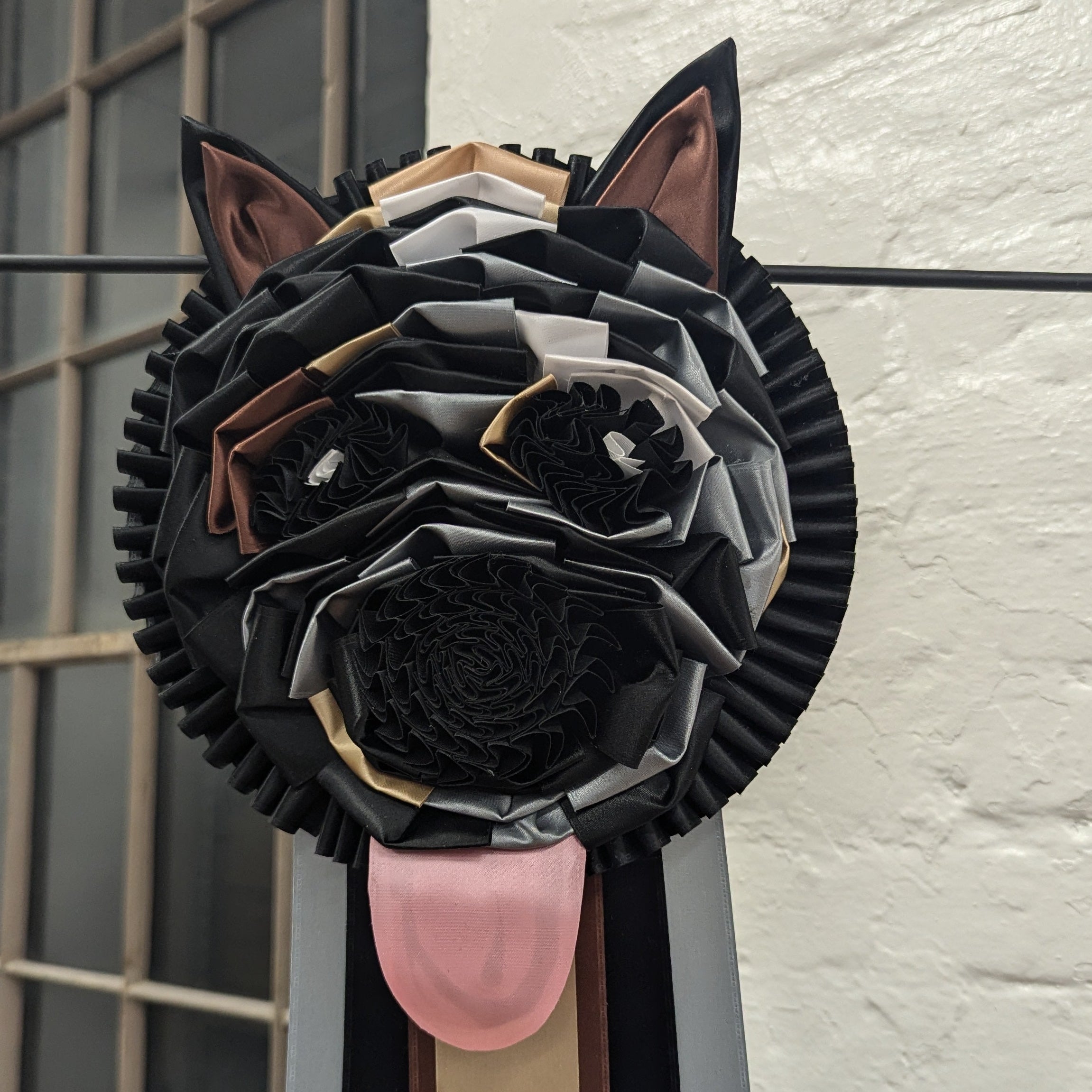 ROSETTE - "CARICITURE" - Studio Finished Rosette - Appx 10" x 28"