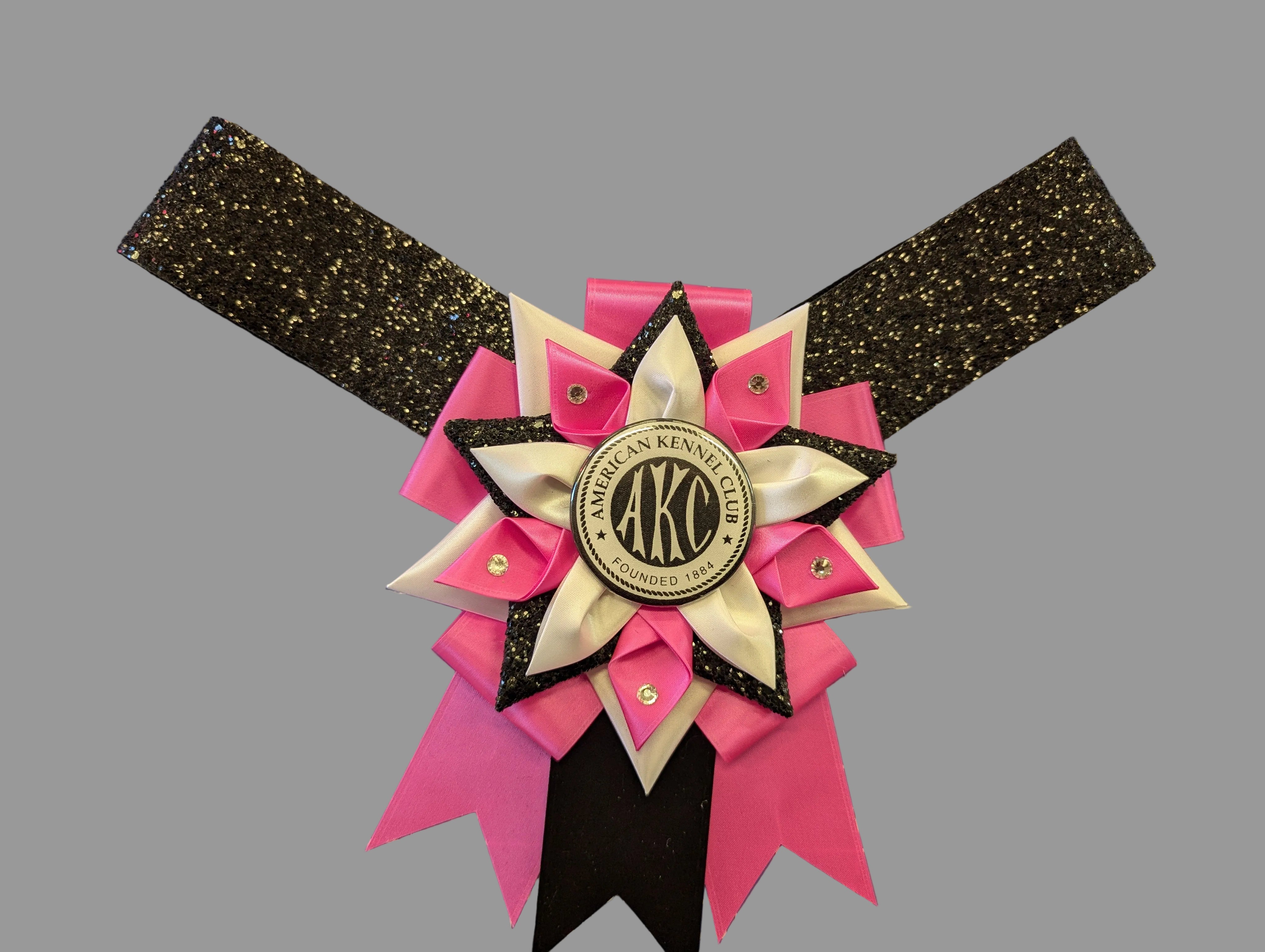 ROSETTE - "Louise" - Studio Finished Rosette - 6.5"