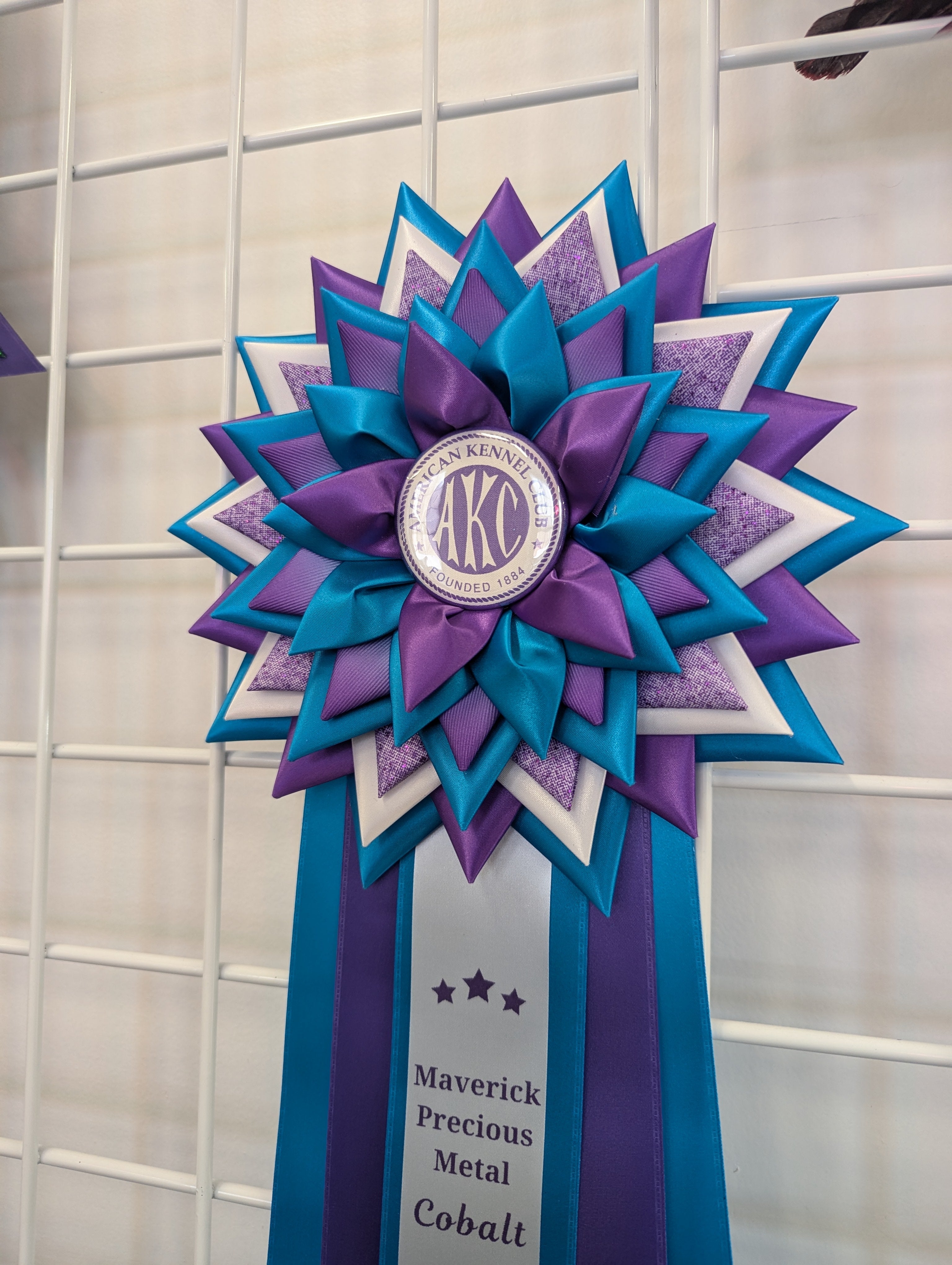 ROSETTE - "Violet" - Studio Finished Rosette - 10"x30"