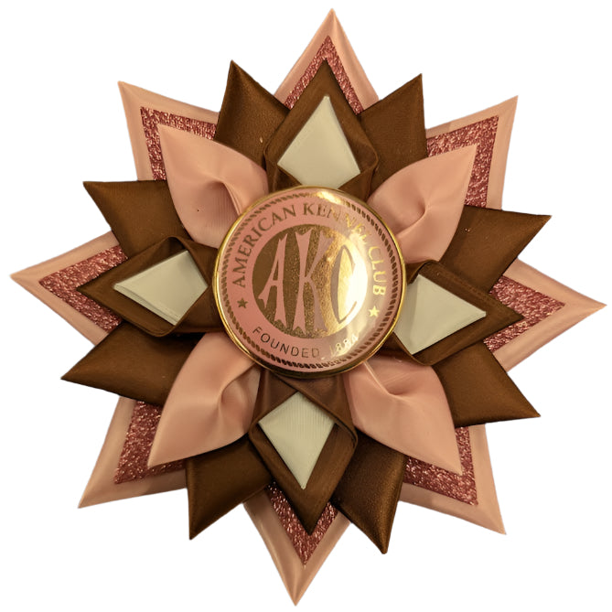 ROSETTE - "Starla" - Studio Finished Rosette or Digital Instructions - 7.5" x 22"