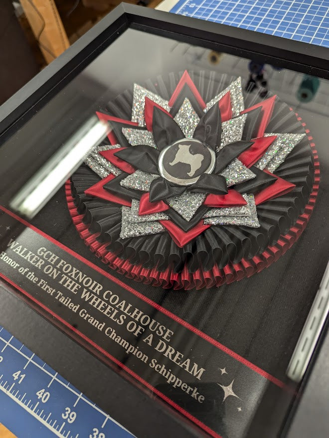 ROSETTE - "Max" - Studio Finished Shadowbox Rosette - 10.5" (x 30")