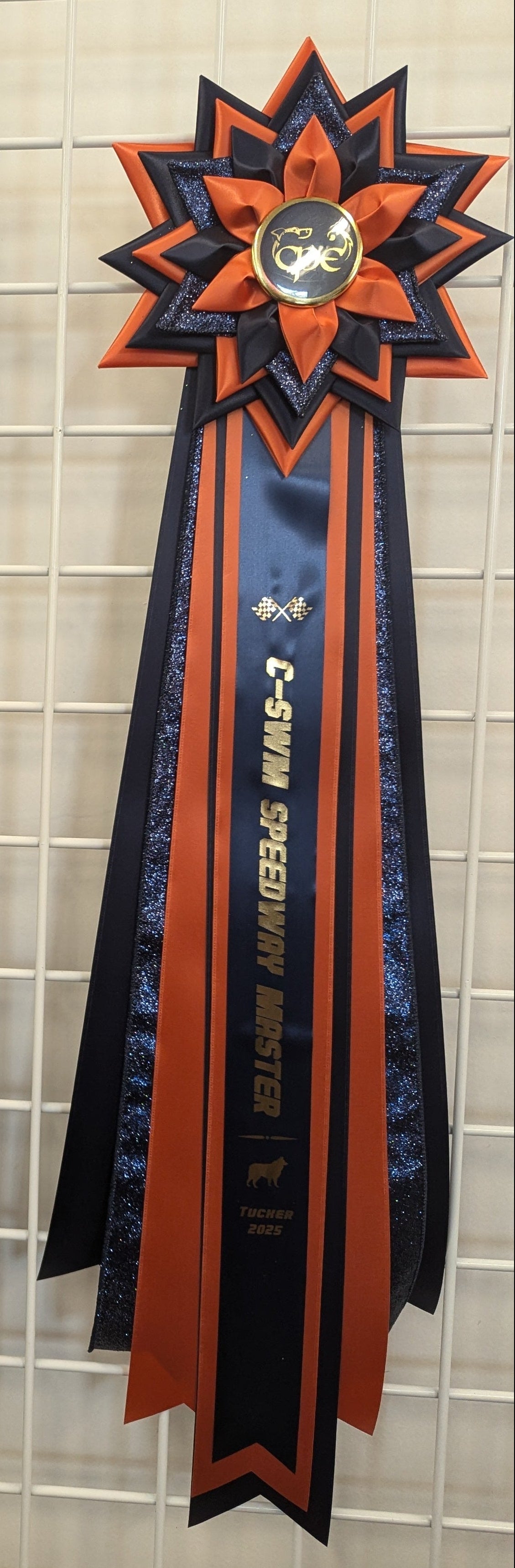 ROSETTE - "Tucker" - Studio Finished Rosette - 8" × 24"