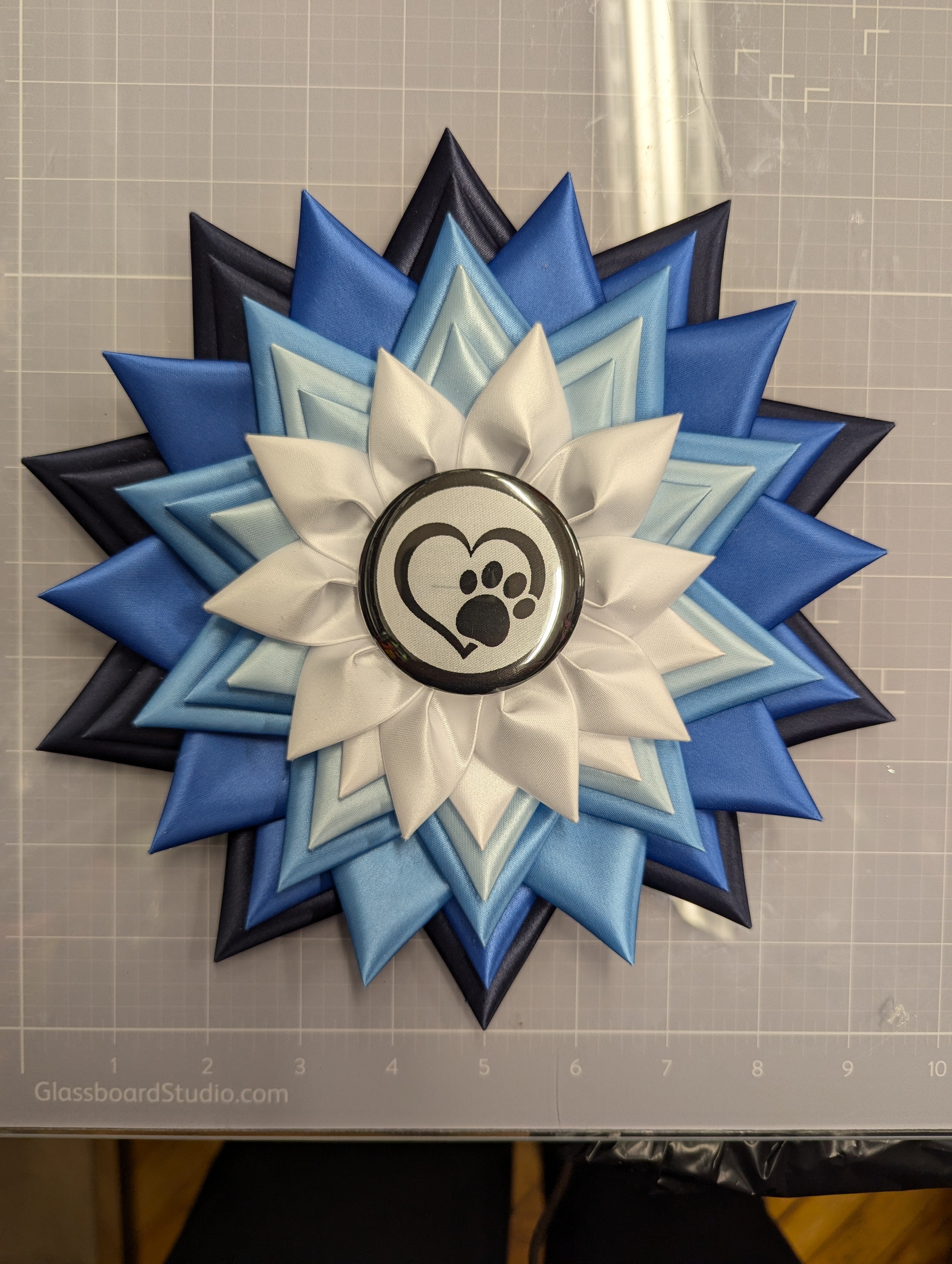 ROSETTE - "Yuki" - Studio Finished Rosette - 10"x30"