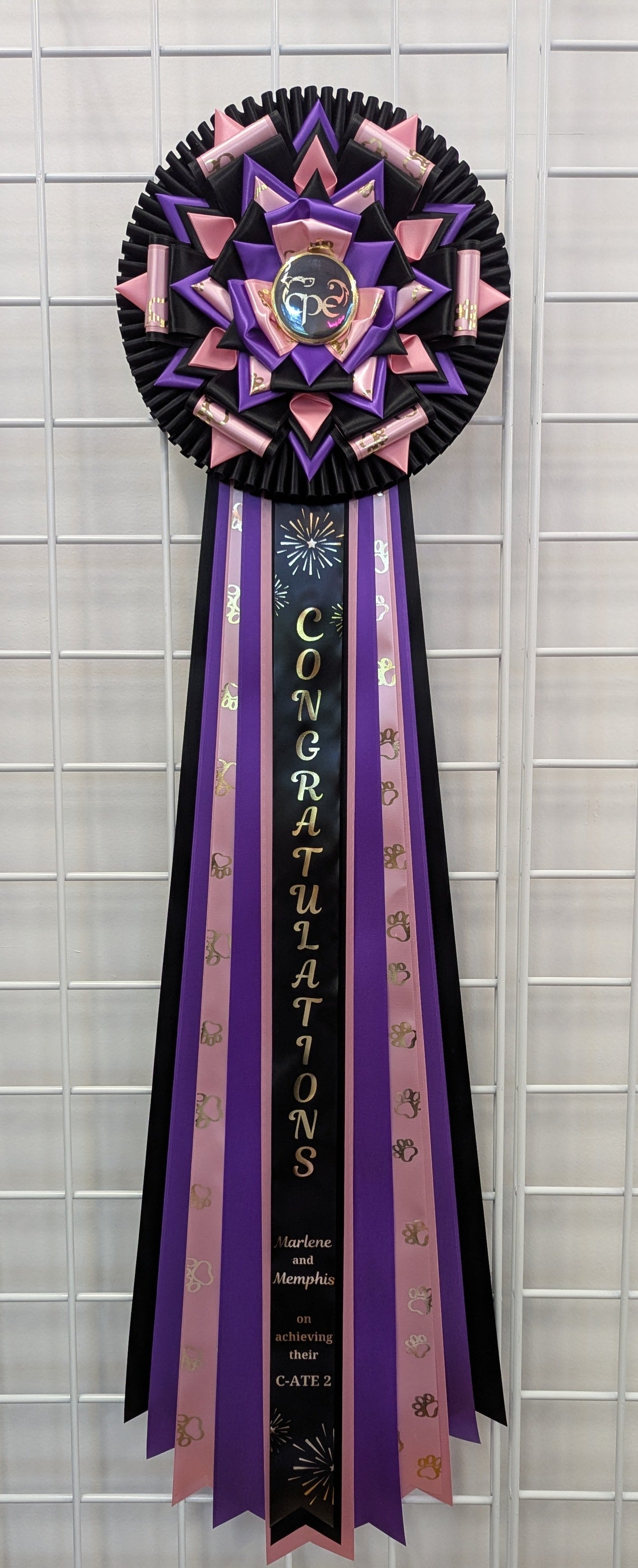 ROSETTE - "Bramble" - Studio Finished Rosette - 10.5" x 32"