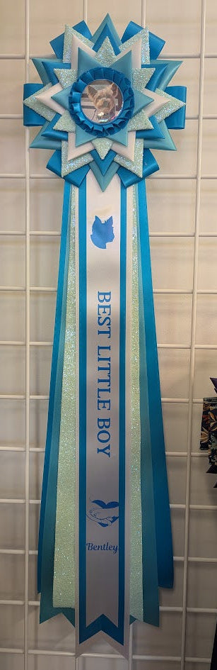 ROSETTE - "Teddy" - Studio Finished Rosette - 8.5" x 24"