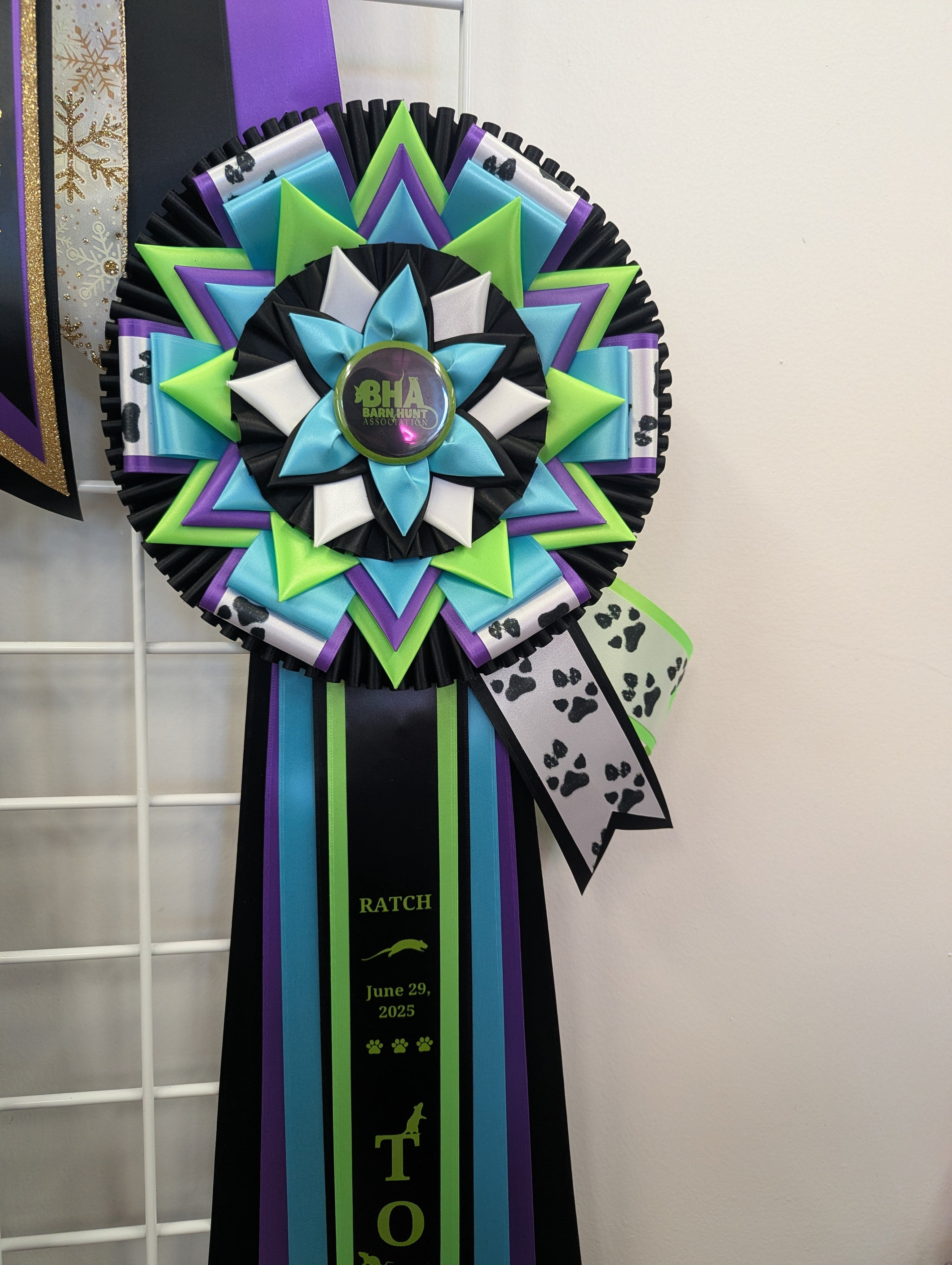 Custom Award Rosette Deposit - UPCYCLING - READ ENTIRE DESCRIPTION