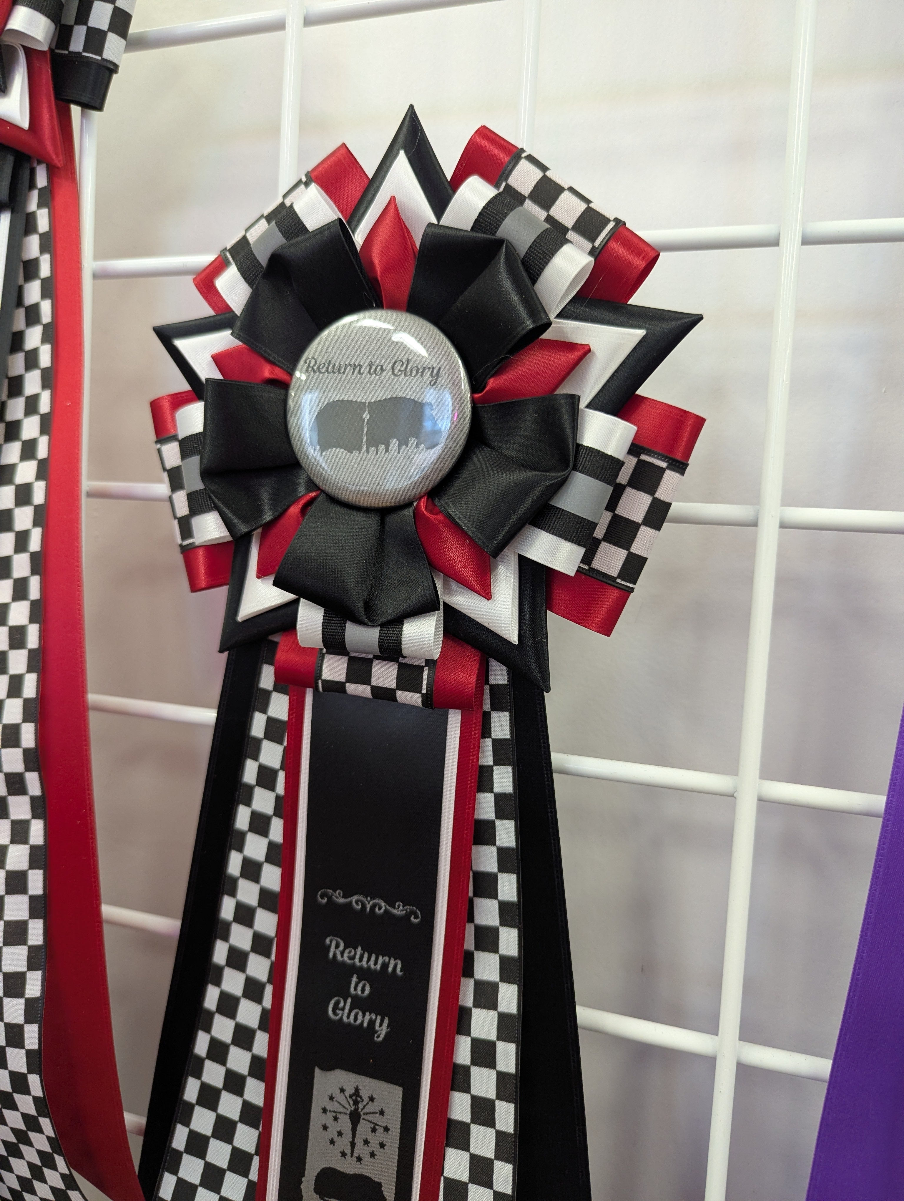 ROSETTE - "Enzo" - Studio Finished Journey Rosette - 6.5" x 18"