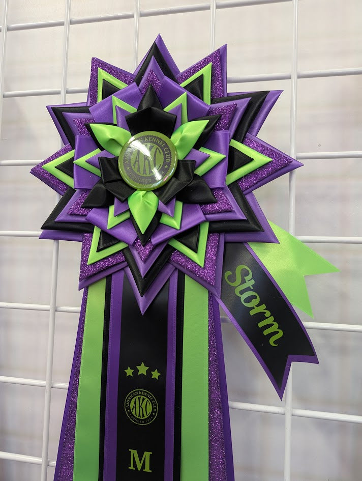 ROSETTE - "Storm" - Studio Finished Rosette - 10"x30"