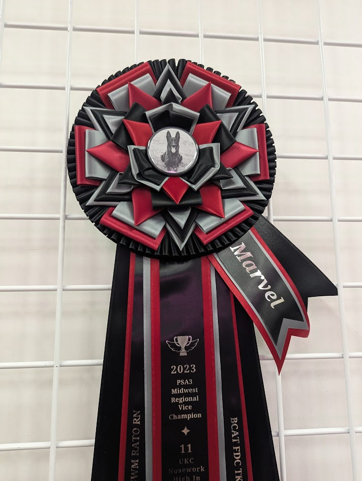 FEATURED: ROSETTE - "Fable" - Vivid Signature Style - Studio Finished Rosette - Various sizes