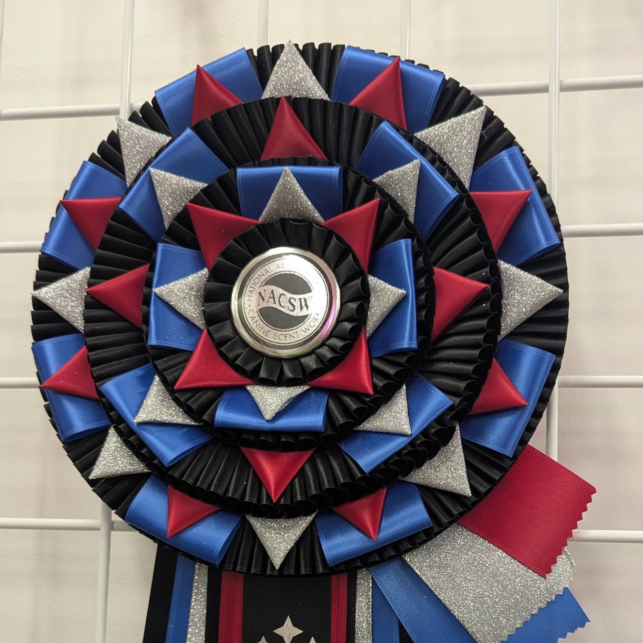 ROSETTE - "Annie" - Studio Finished Extra Long Journey Rosette - 10.5" x 35"