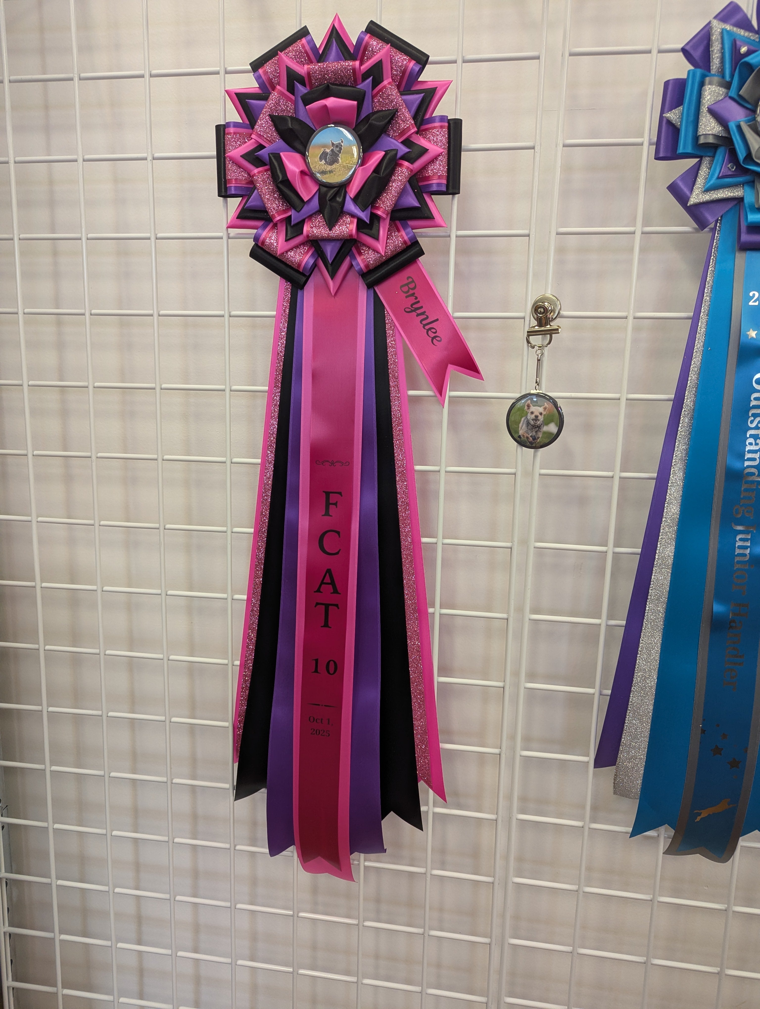 ROSETTE - "Emmy" - Completed Rosette - 9.5" x 30"