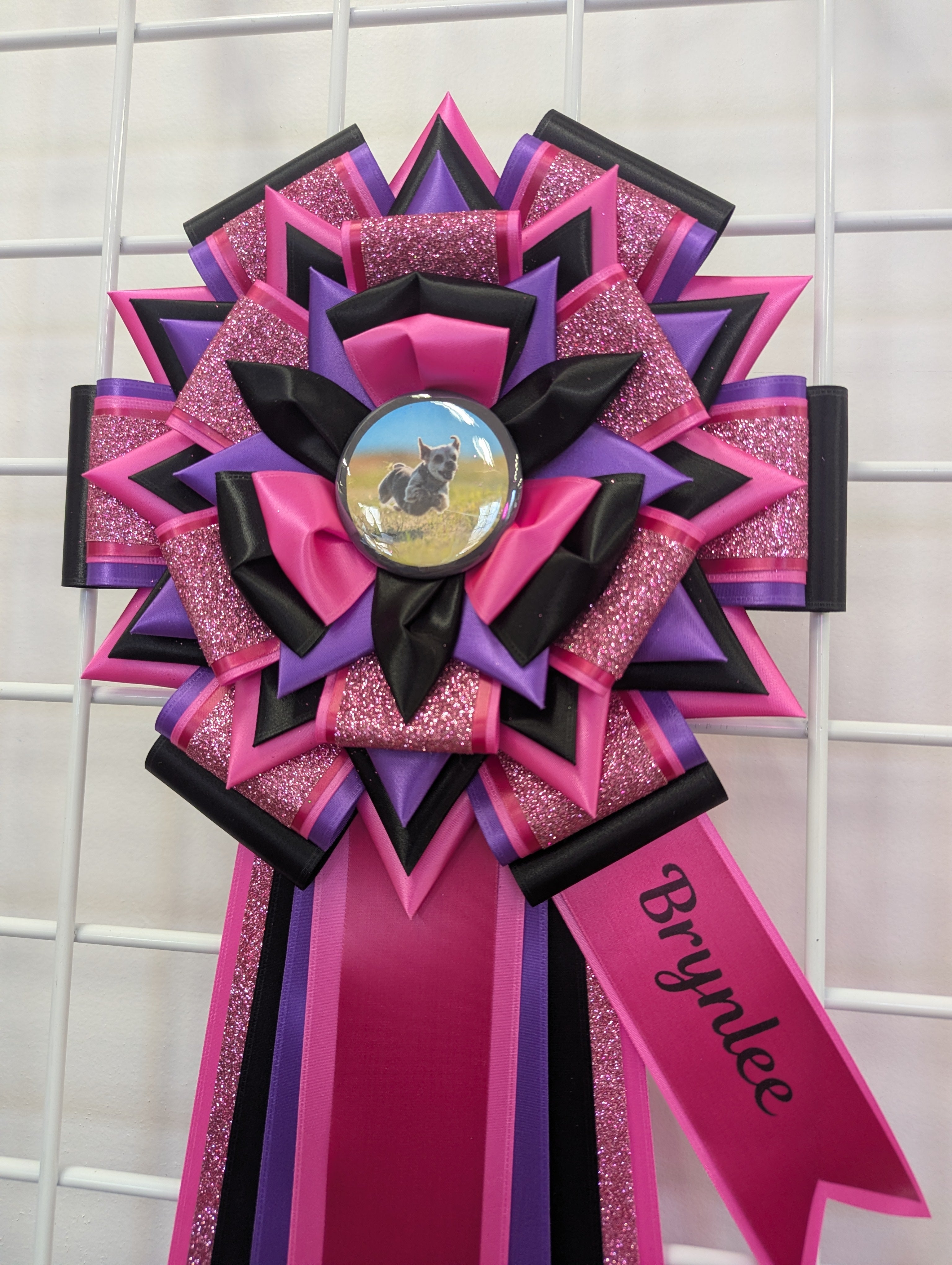 ROSETTE - "Emmy" - Completed Rosette - 9.5" x 30"