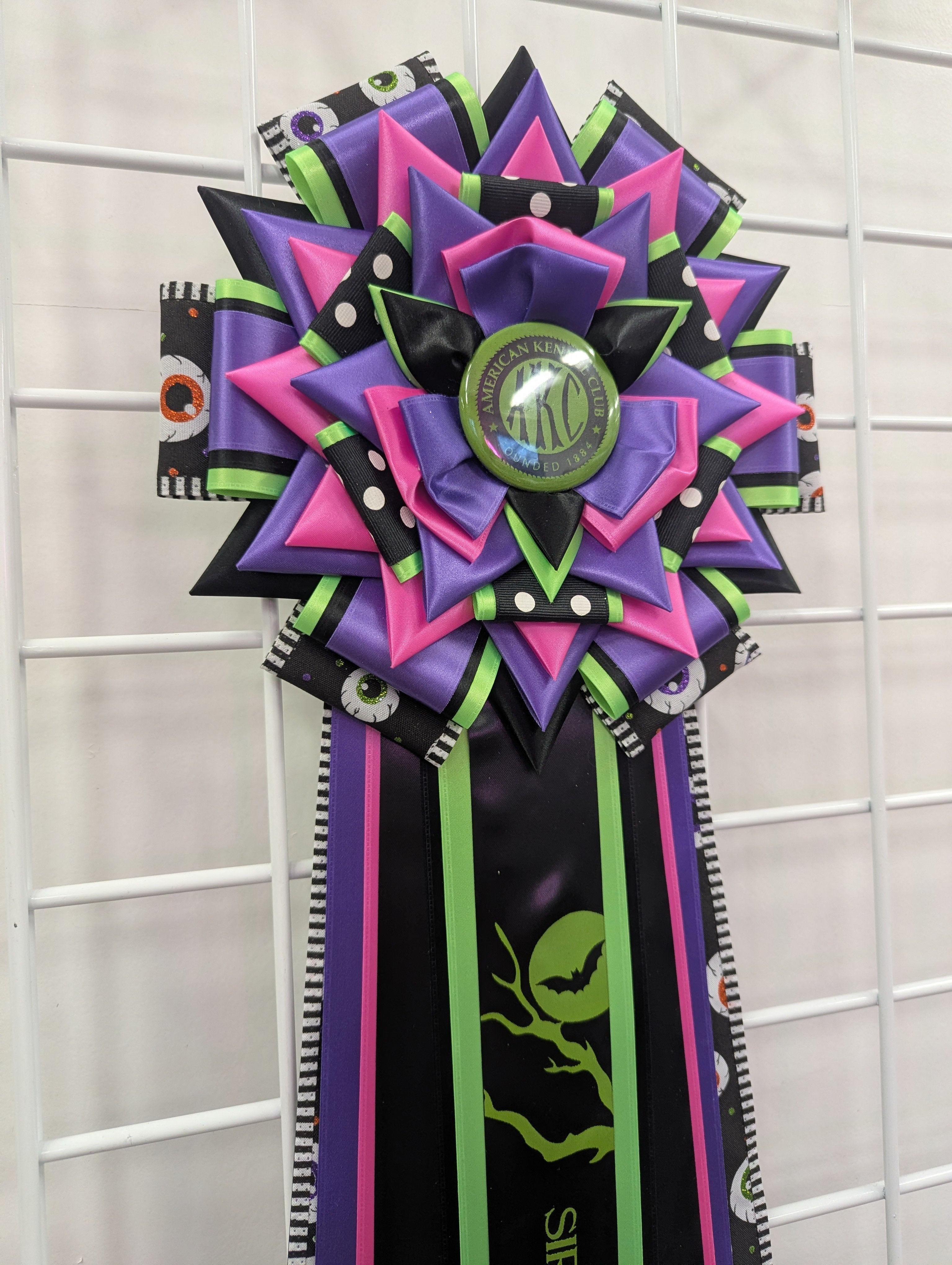 ROSETTE - "Emmy" - Completed Rosette - 9.5" x 30"