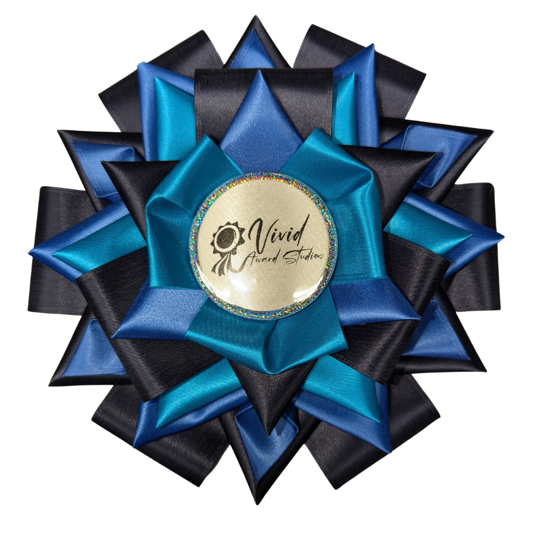 Style A: Ready to Ship Vivid Signature Award Rosette - Multiple sizes Available