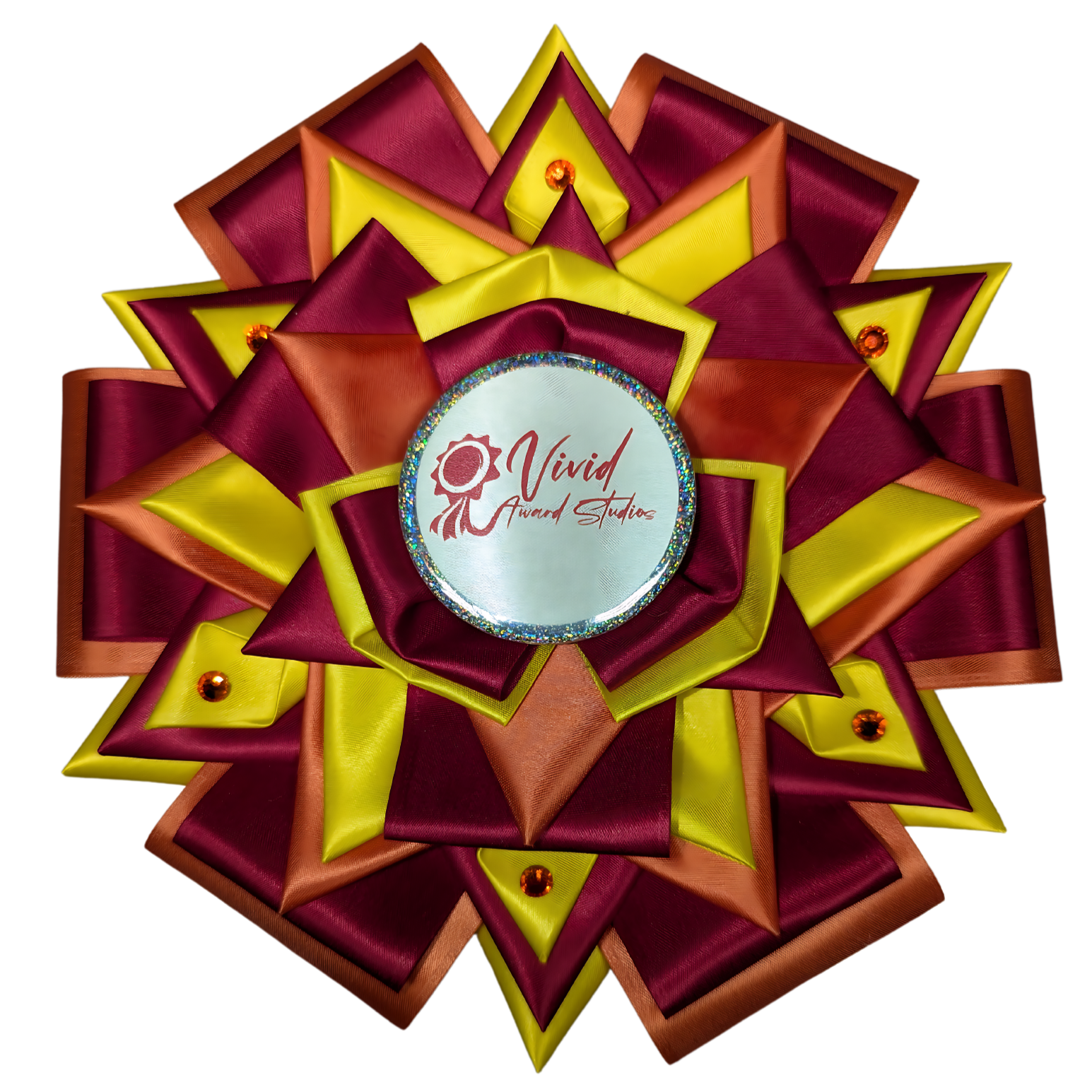 Style A: Ready to Ship Vivid Signature Award Rosette - Multiple sizes Available