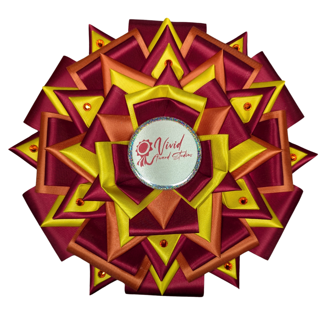Style A: Ready to Ship Vivid Signature Award Rosette - Multiple sizes Available