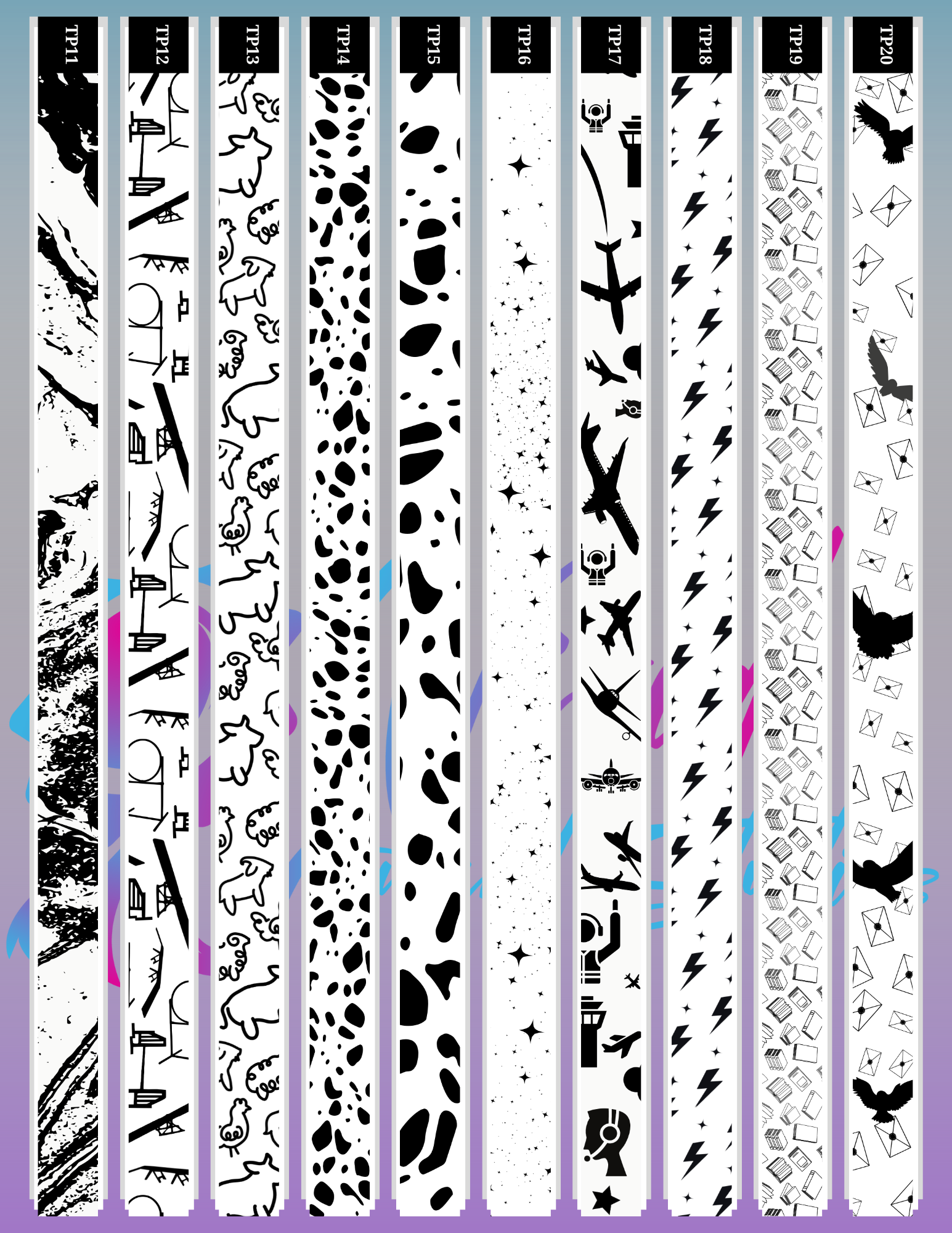 RIBBON - 30" length Exclusive Artist Print with Foil