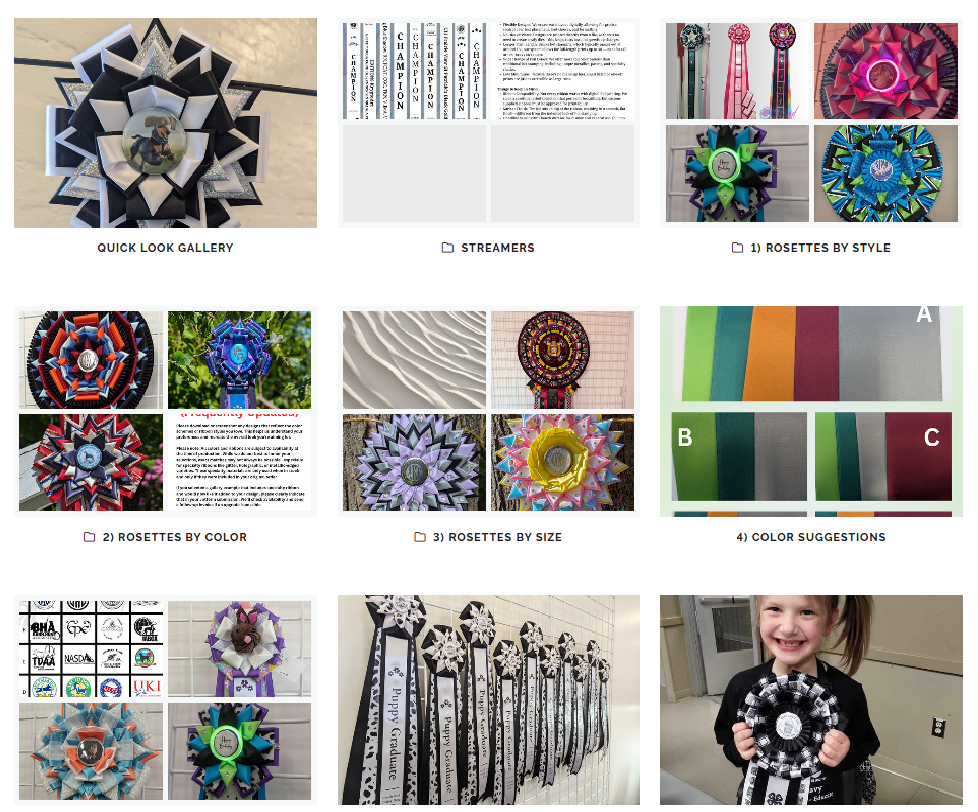 Custom Award Rosette Deposit - READ ENTIRE DESCRIPTION