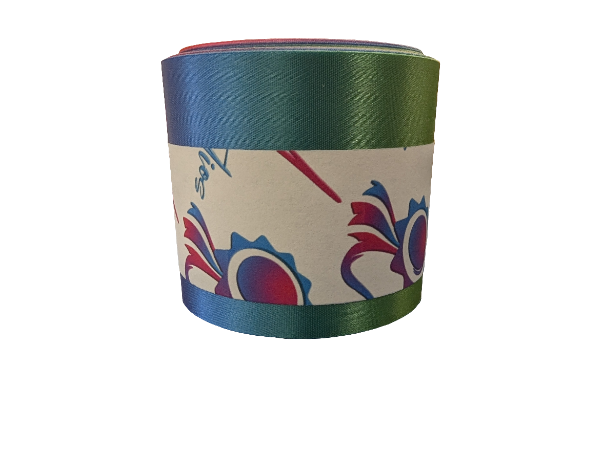 2.5" Wide - Rainbow Rosette Ribbon - 10 yard rolls