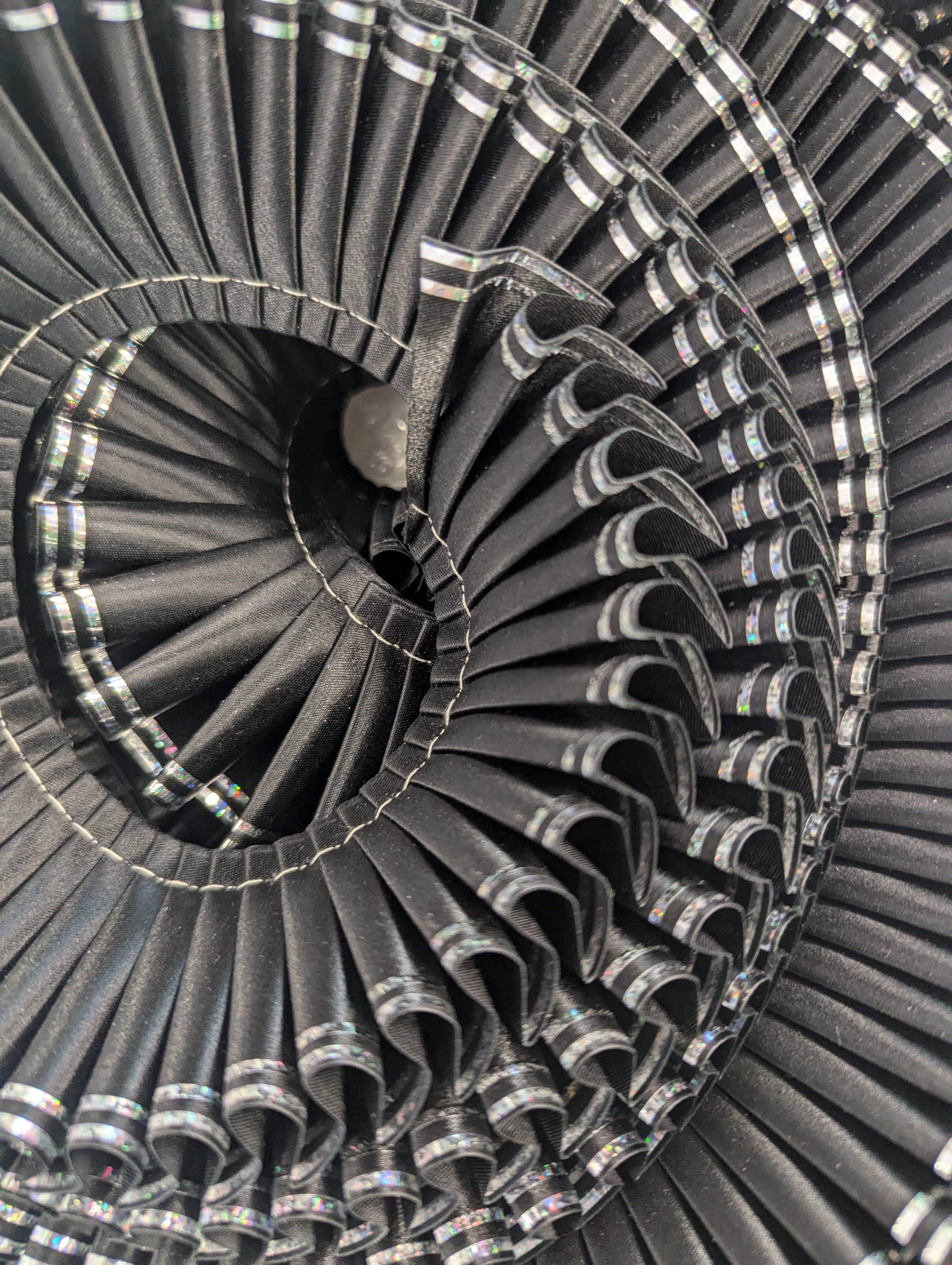 RUFFLE - Specialty Ruffle Material for Rosette Making - Galaxy and Foil Edge