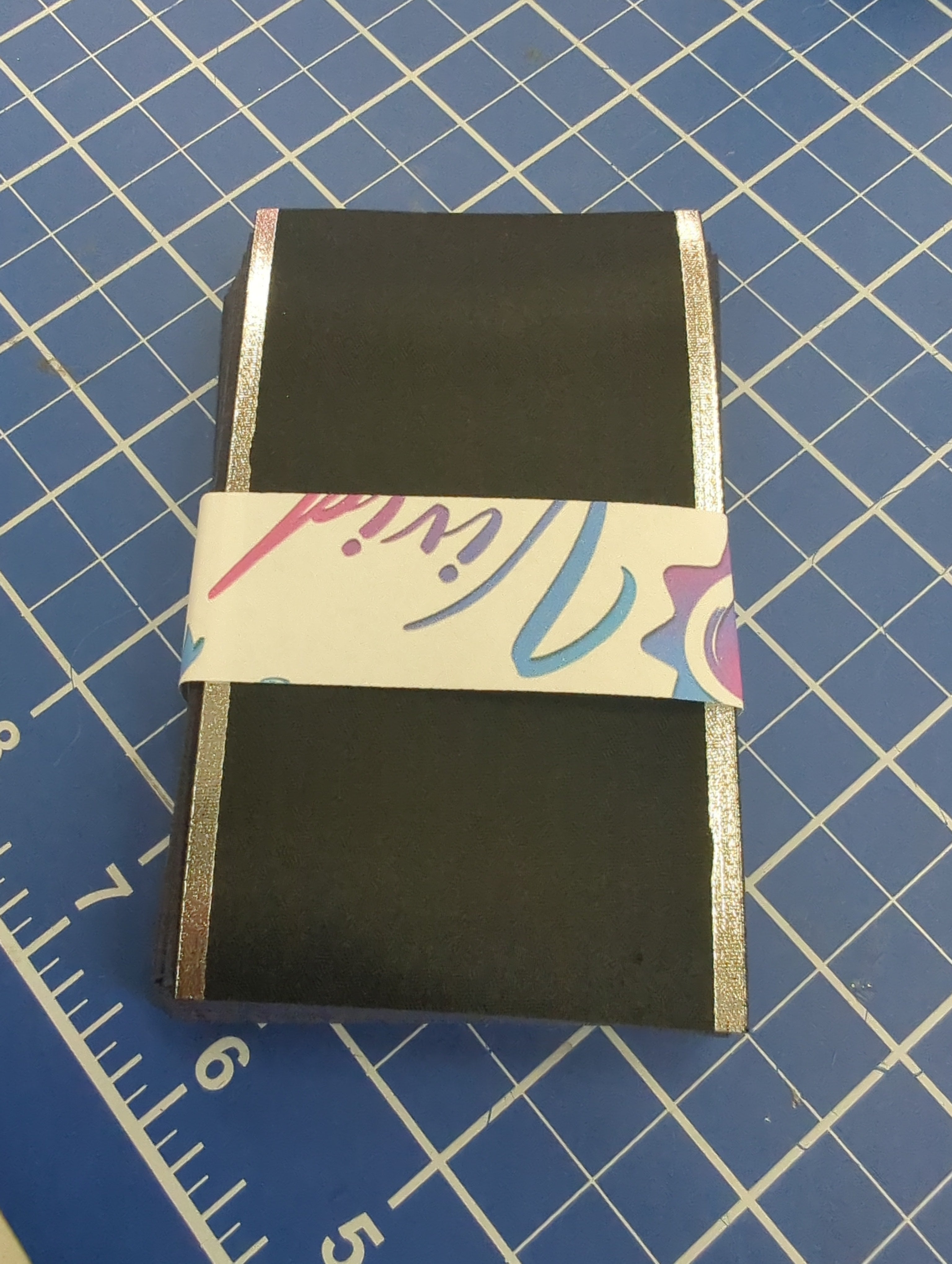 2.5" Wide - Pre-Cut 4" length - Silver Foil Edge Rosette Ribbon