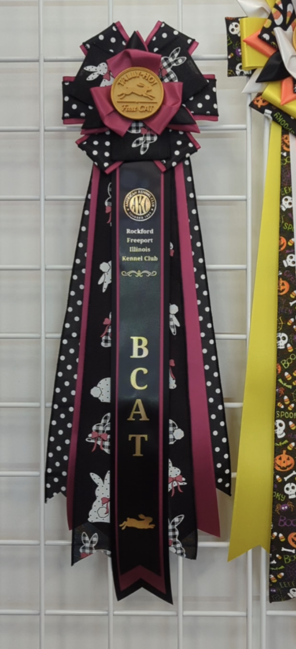 FEATURED:  ROSETTE - "Flora" - Studio Finished Rosette or Digital Instructions - 8.5"x24", 7.5x22", 6.5x18