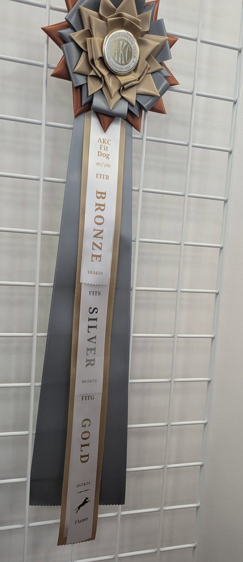 ROSETTE - "Frankie" - Studio Finished Rosette - 9" × 28"