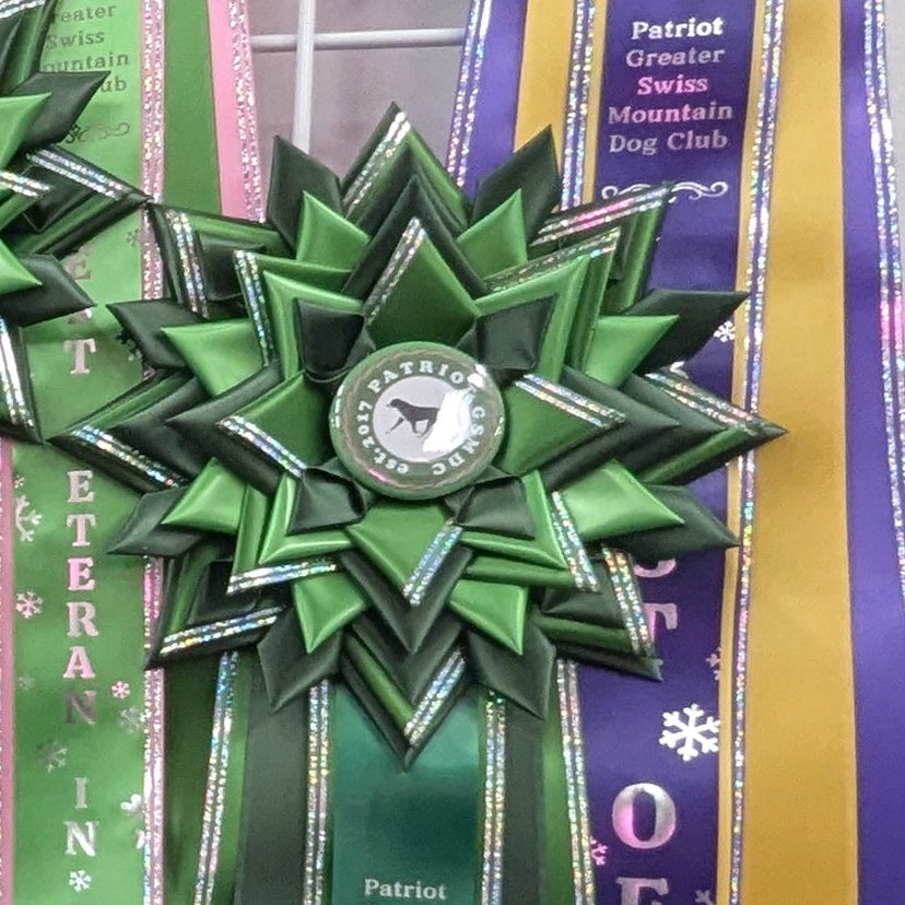 ROSETTE - "Stella" - Studio Finished Rosette - 9"x 28"