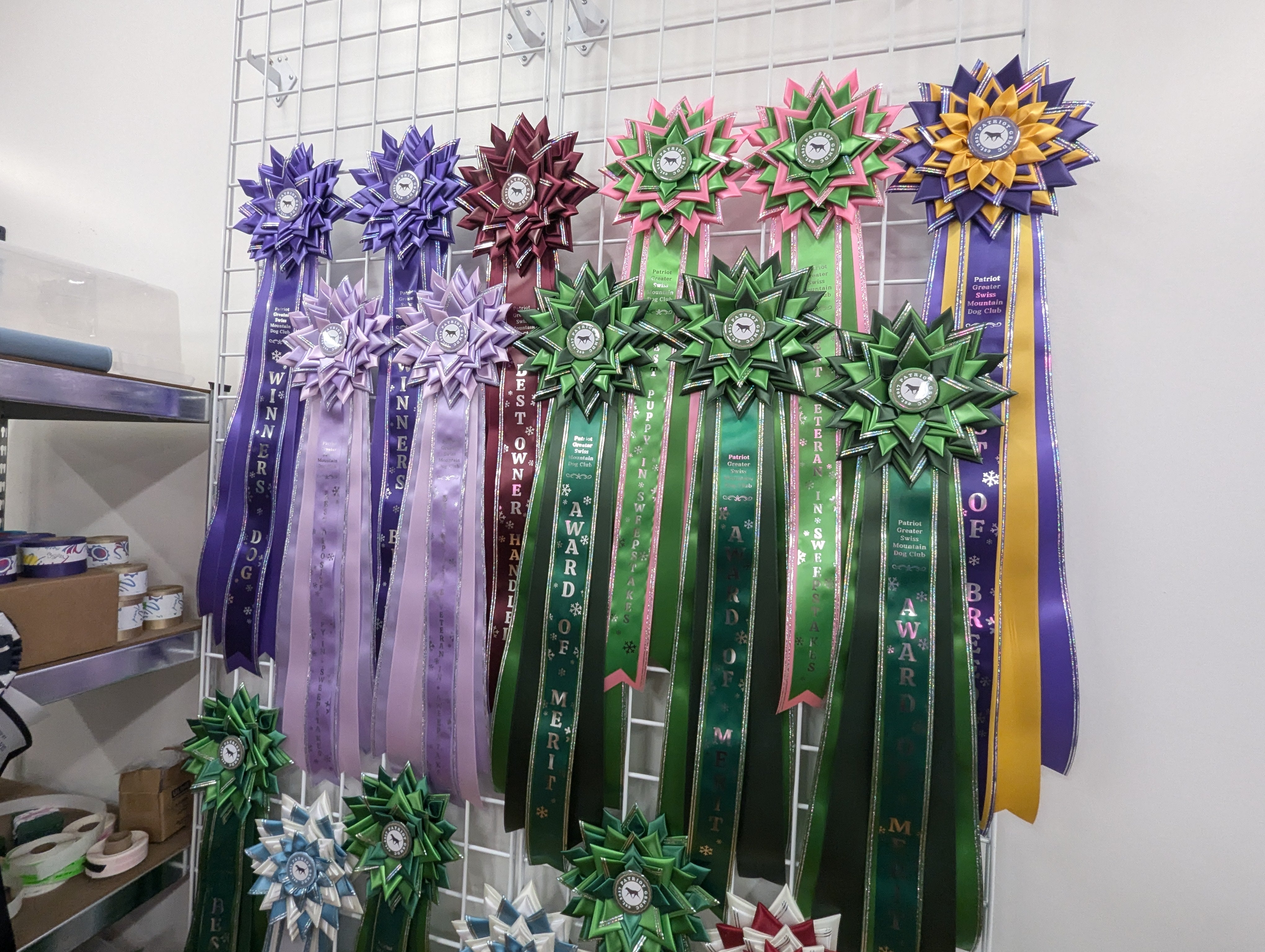 ROSETTE - "Stella" - Studio Finished Rosette - 9"x 28"