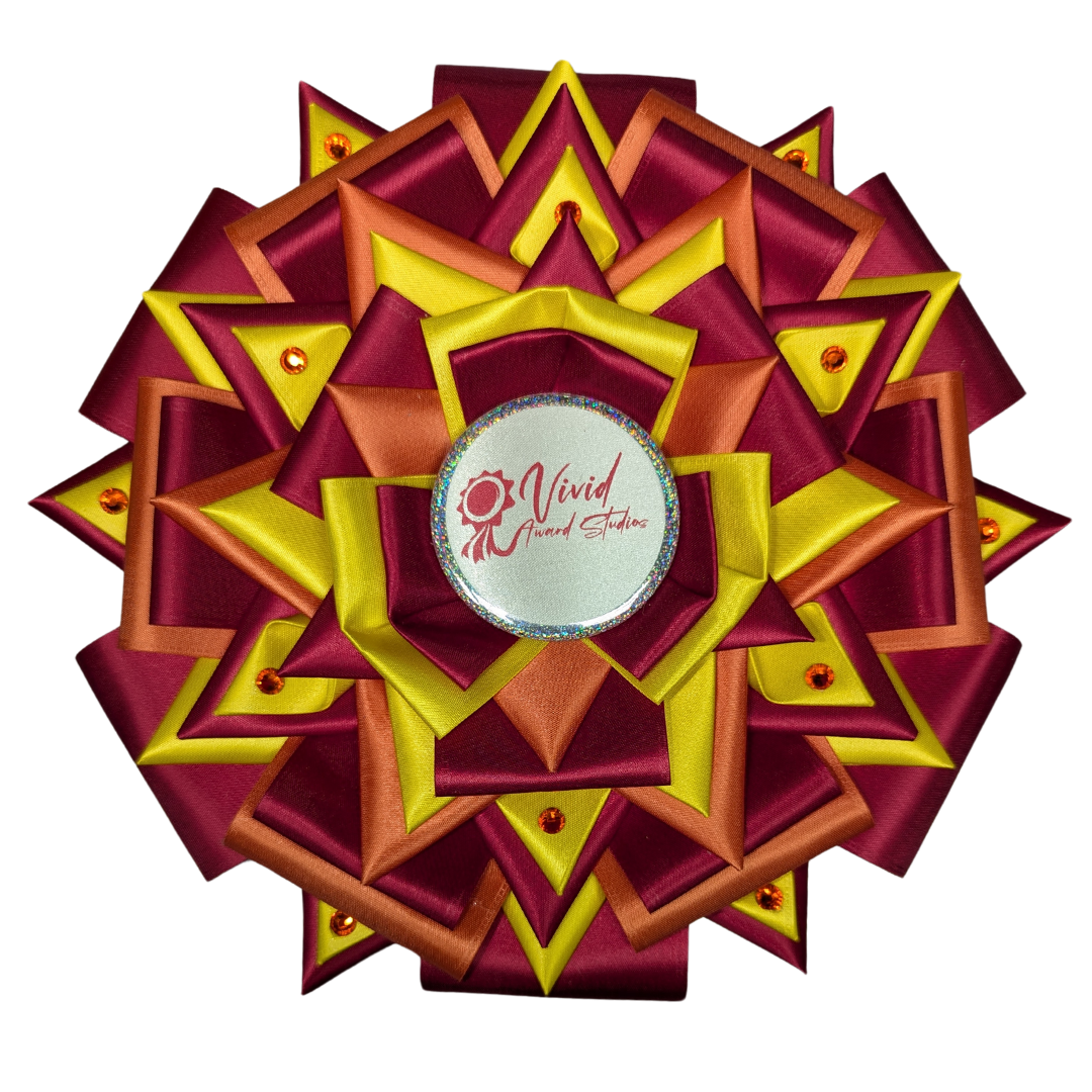 Style A: Ready to Ship Vivid Signature Award Rosette - 9" x 26"