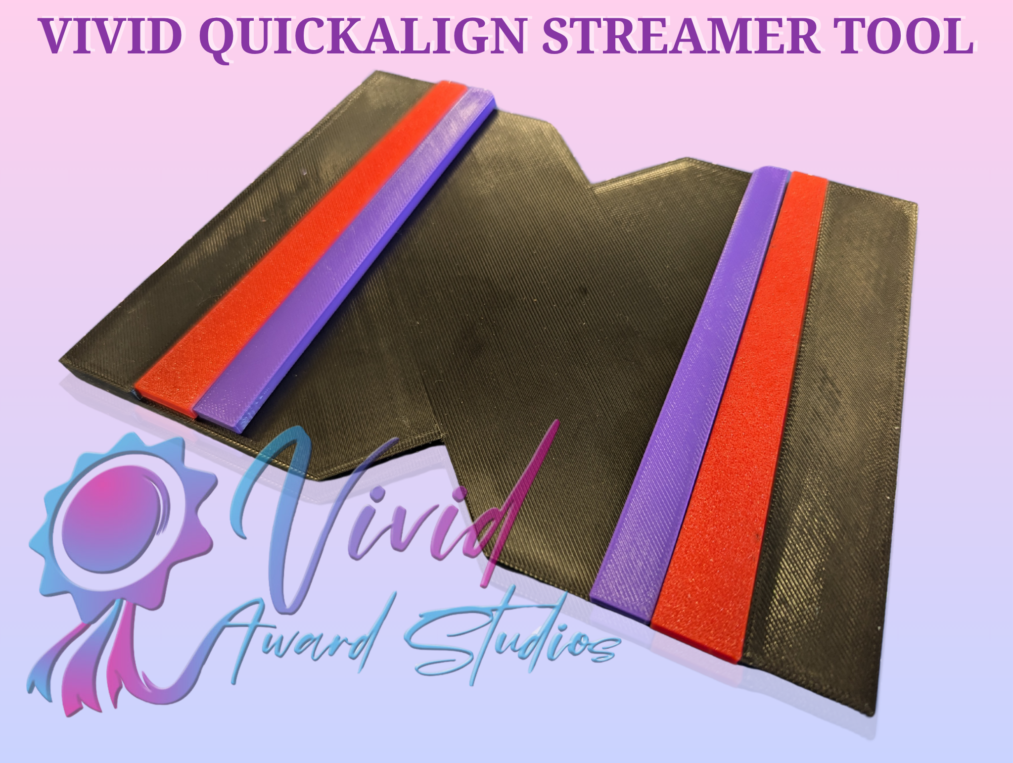 QuickAlign Streamer Prep Tool – 3D-Printed Alignment Guide for Rosette Makers