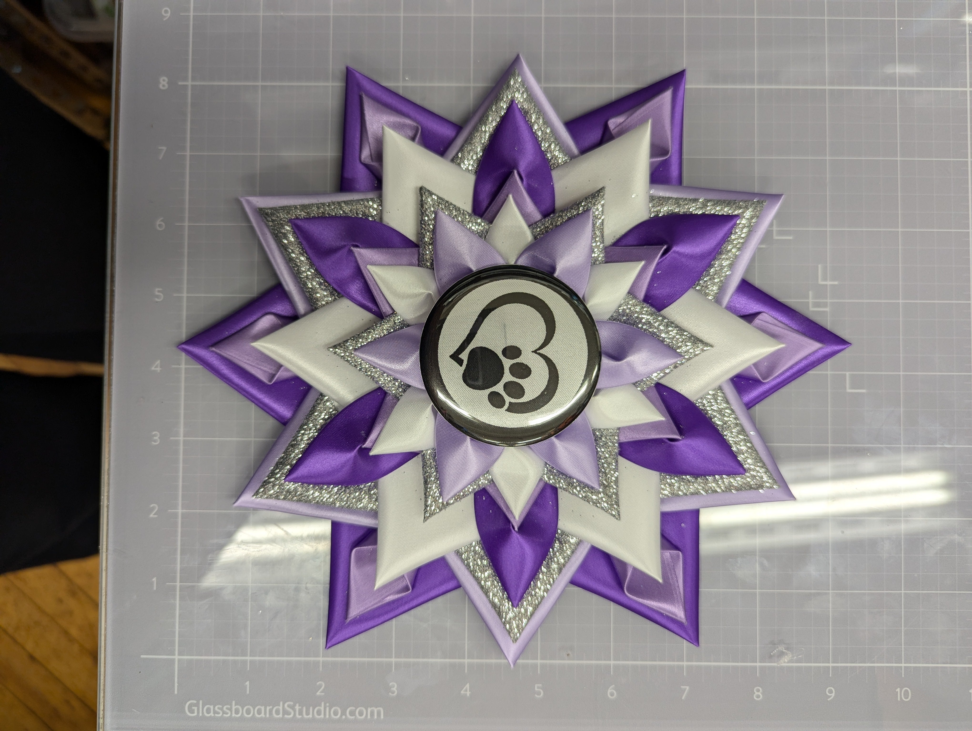 Bargain Basement - 8.5" / 9" silver and purple (#4D)