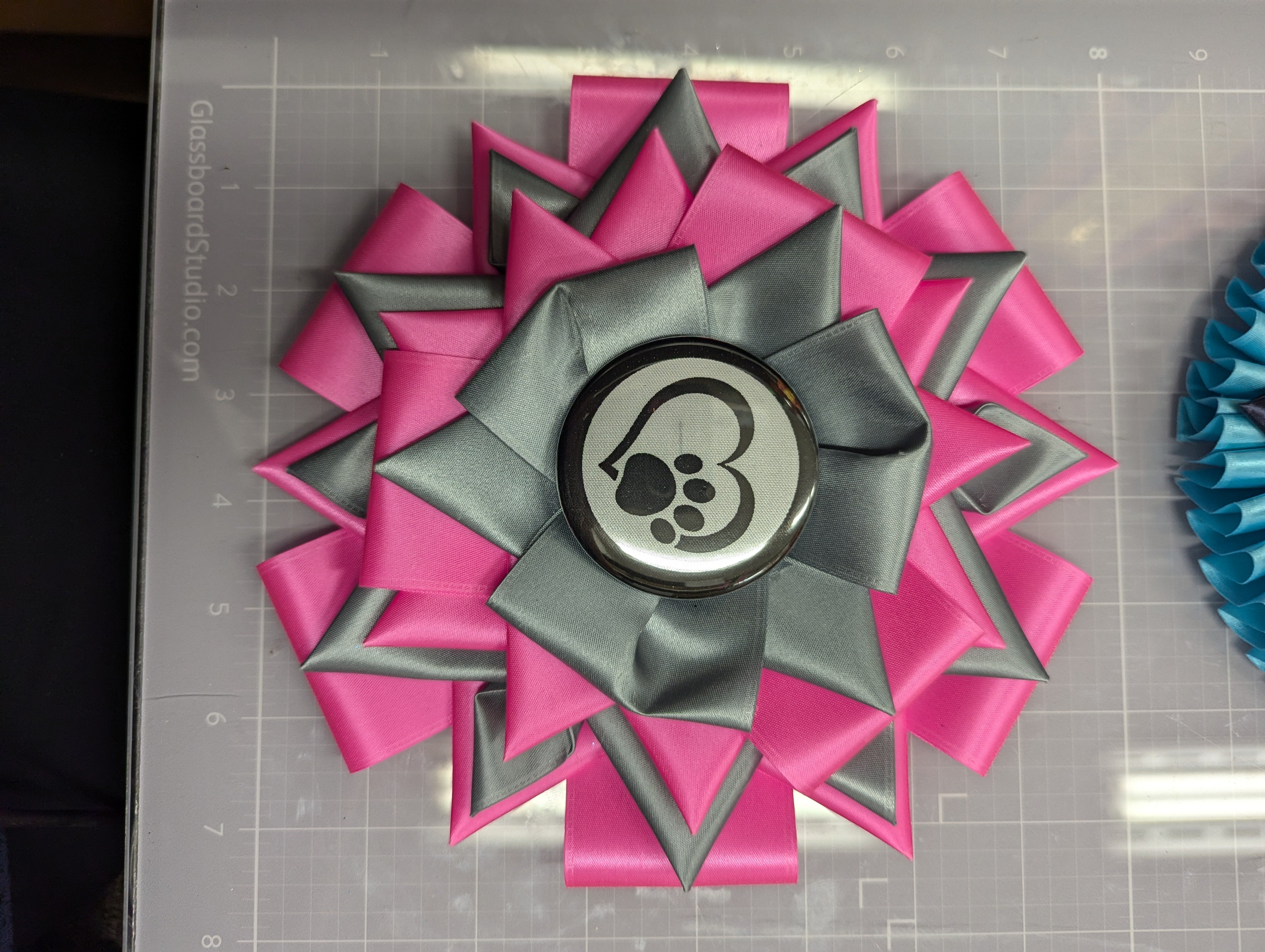 Bargain Basement -  pink / gray  7.25" (#2B)